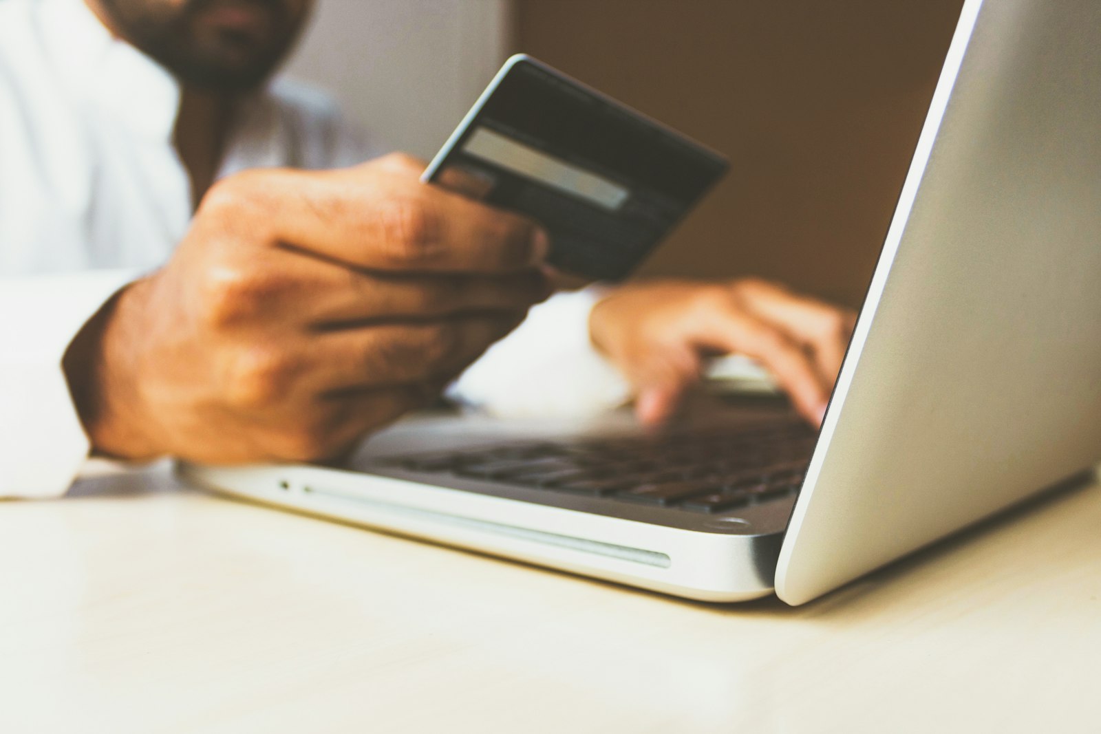 Close-up of credit cards used for everyday purchases